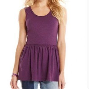 Matilda Jane Purple Peplum Tank Top